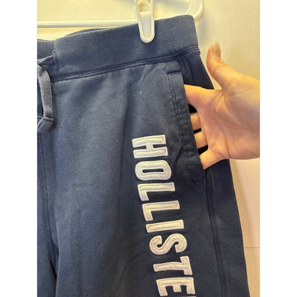 Hollister Navy Blue Sweat Shorts (Medium) - Picture 3 of 9